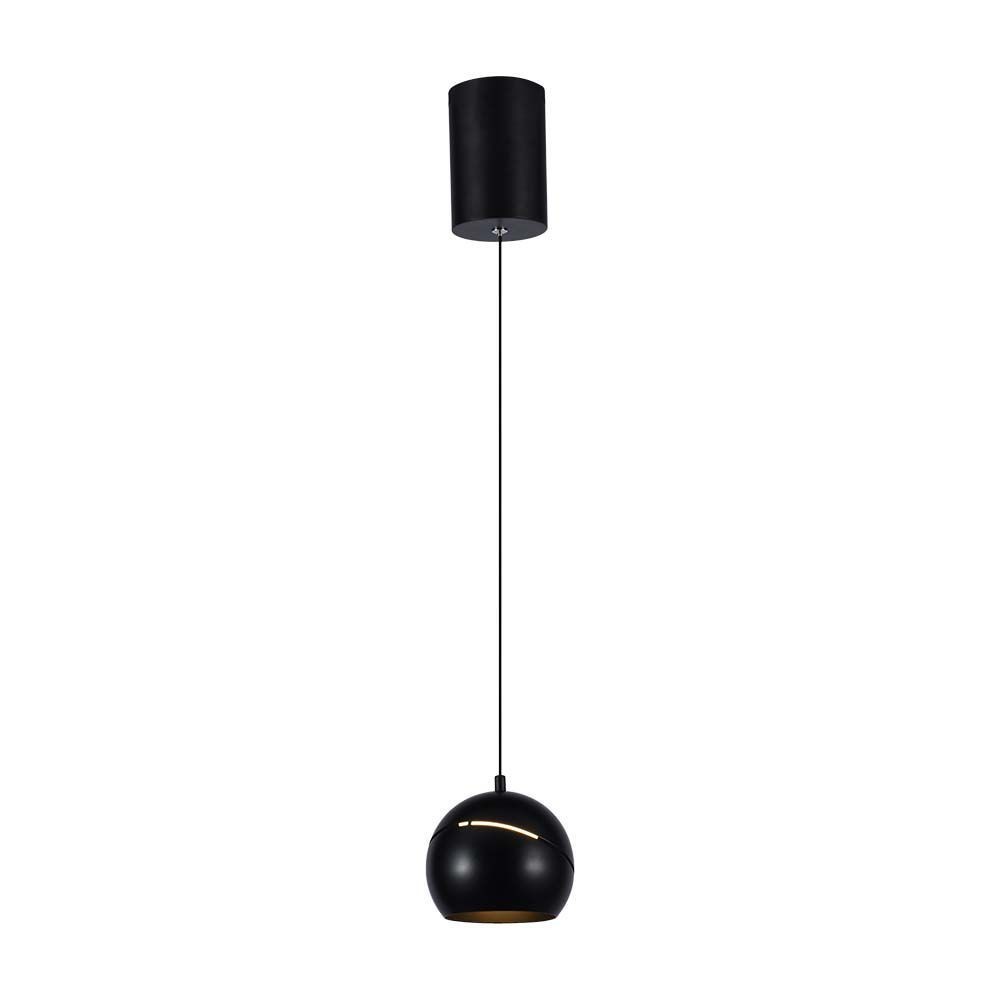 V Tac Led Lampe   Flot Loftlampe, ø12, Sort, Inkl. Ophæng   Dæmpbar : Ikke Dæmpbar, Kulør : Varm fra V-tac
