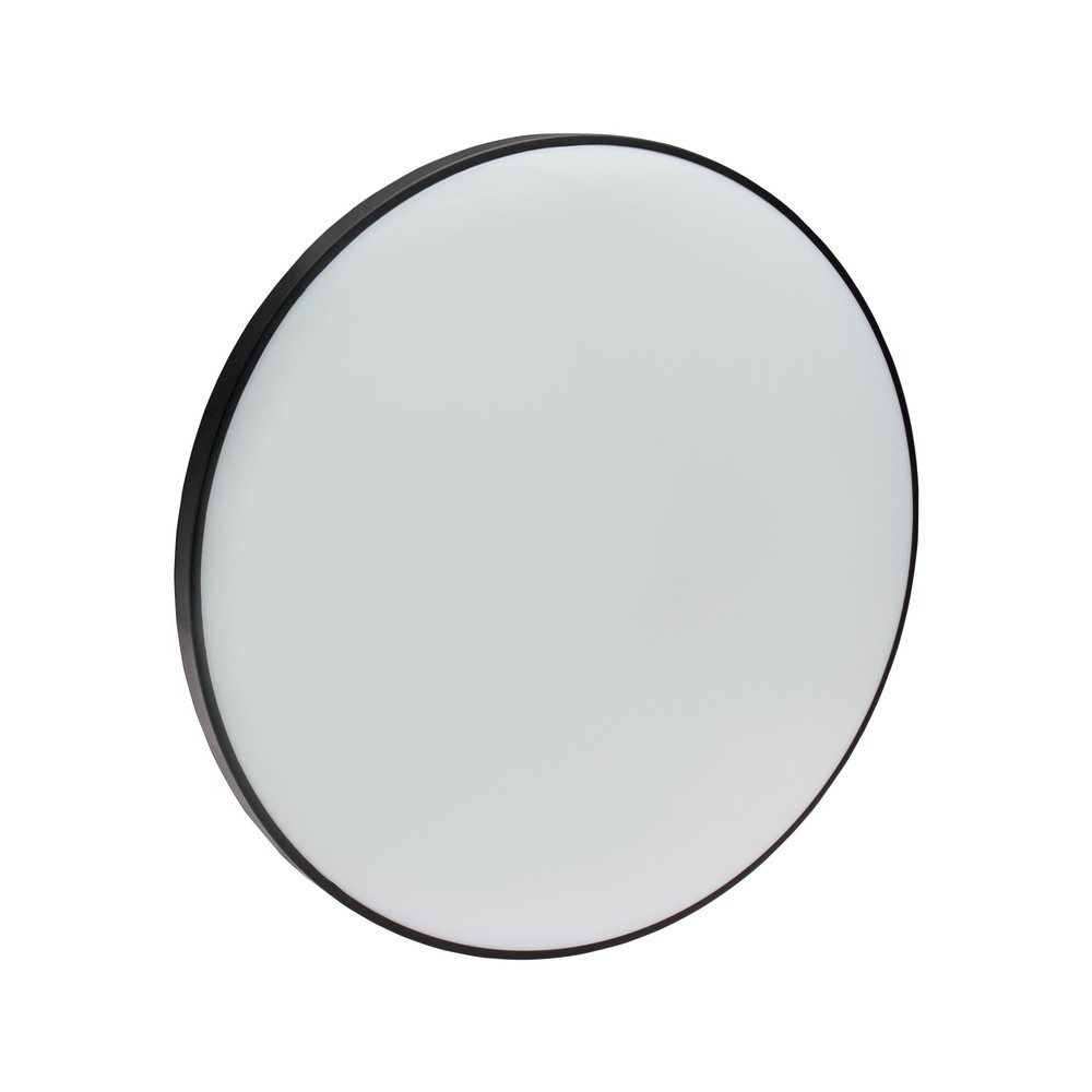 40w Led Loftslampe   ø48,5cm, Højde: 7cm, Hvid Kant, Inkl. Sort Ring   Kulør : Kold fra Spectrum