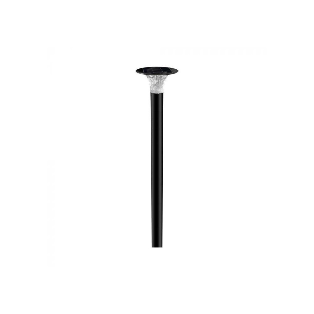 V Tac 15w Solcelle Havelampe Led   Sort, ø25.7 Cm, Solcelle, Sensor, Ip65   Dæmpbar : Ikke Dæmpbar, Kulør : 2 I 1 fra V-tac