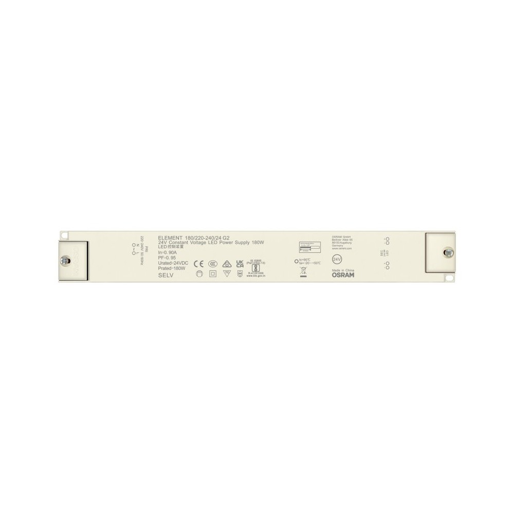 180w 24v Dc Strømforsyning 7.5a, Ip20 Indendørs fra Osram