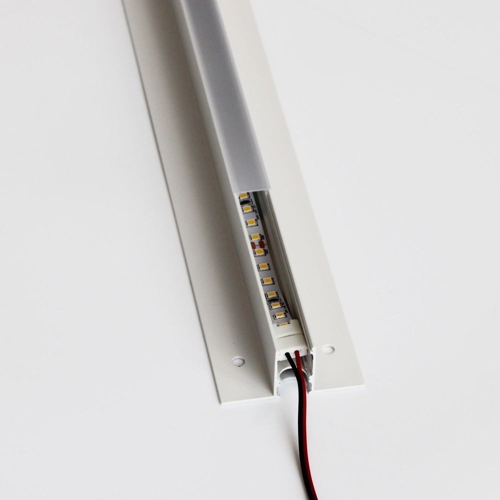 Troldtekt Skinne 60 Cm Til Led Strips   Planforsænket, Kan Forlænges fra Ledlife