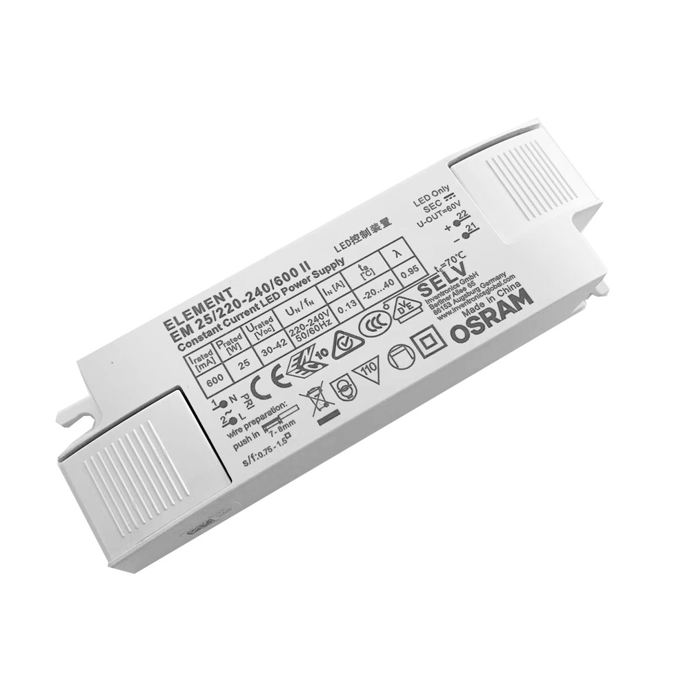 Outlet: 25w 600ma Led Driver 30v 42v fra Osram
