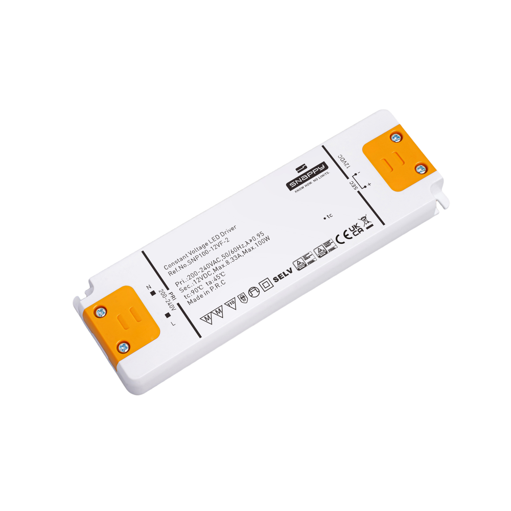 100w 12v Dc Strømforsyning 8.33a, Ip20 Indendørs fra Snappy