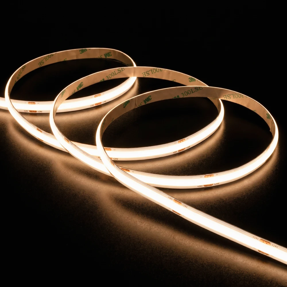 5m 12,5w M Dot Free Cob Led Strip Ra90 24v Dc, Ip20, 480 Led M, 5 års Garanti Kulør : Neutral fra Ledlife