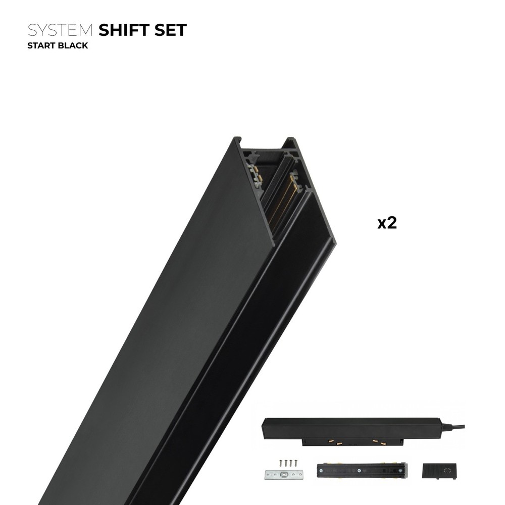 Shift Start Sæt 2 Meter Komplet, Sort fra Spectrum