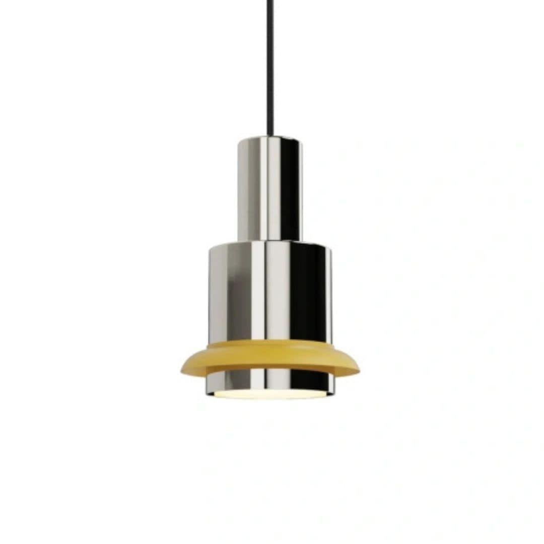 Chaumont ø19 Pendel   Chrome  Gul   Dcw éditions fra Dcw Editions