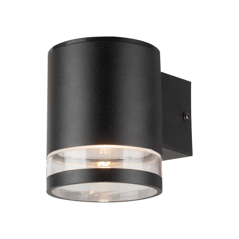 1w Solcelle Væglampe Led   Ip54, Sort, Med Sensor   Dæmpbar : Ikke Dæmpbar, Kulør : Varm fra V-tac