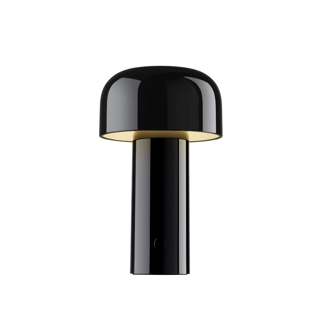 Bellhop Transportabel Bordlampe Blank Sort     fra Flos