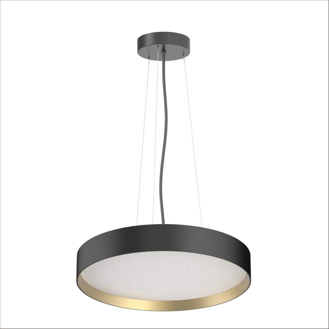 Lucia Pendel ø45 Black Gold     fra Loom Design