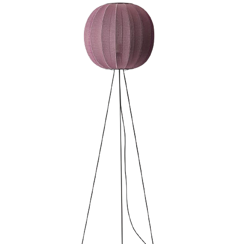 Knit Wit 45 Round Gulvlampe High Burgundy Rød     fra Made By Hand