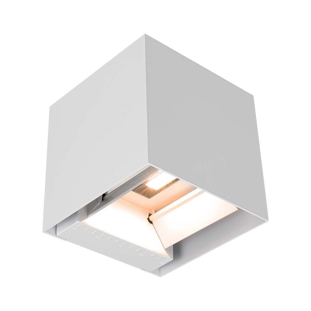 3w Solcelle Væglampe Led   Ip65, Hvid, Sensor   Farve På Hus : Hvid, Kulør : Varm fra V-tac