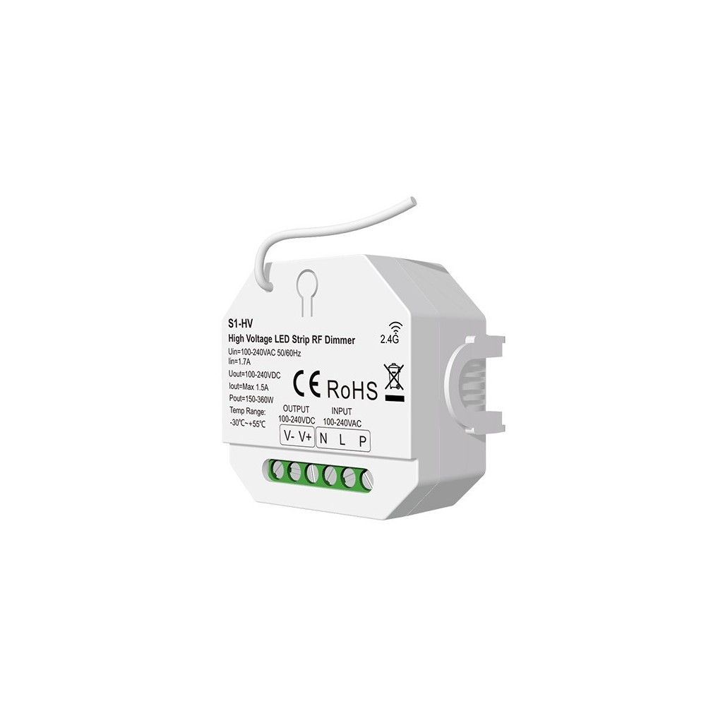 Rwave 230v Led Strip Dæmper   Rf,  Push Dim, 360w fra Ledlife
