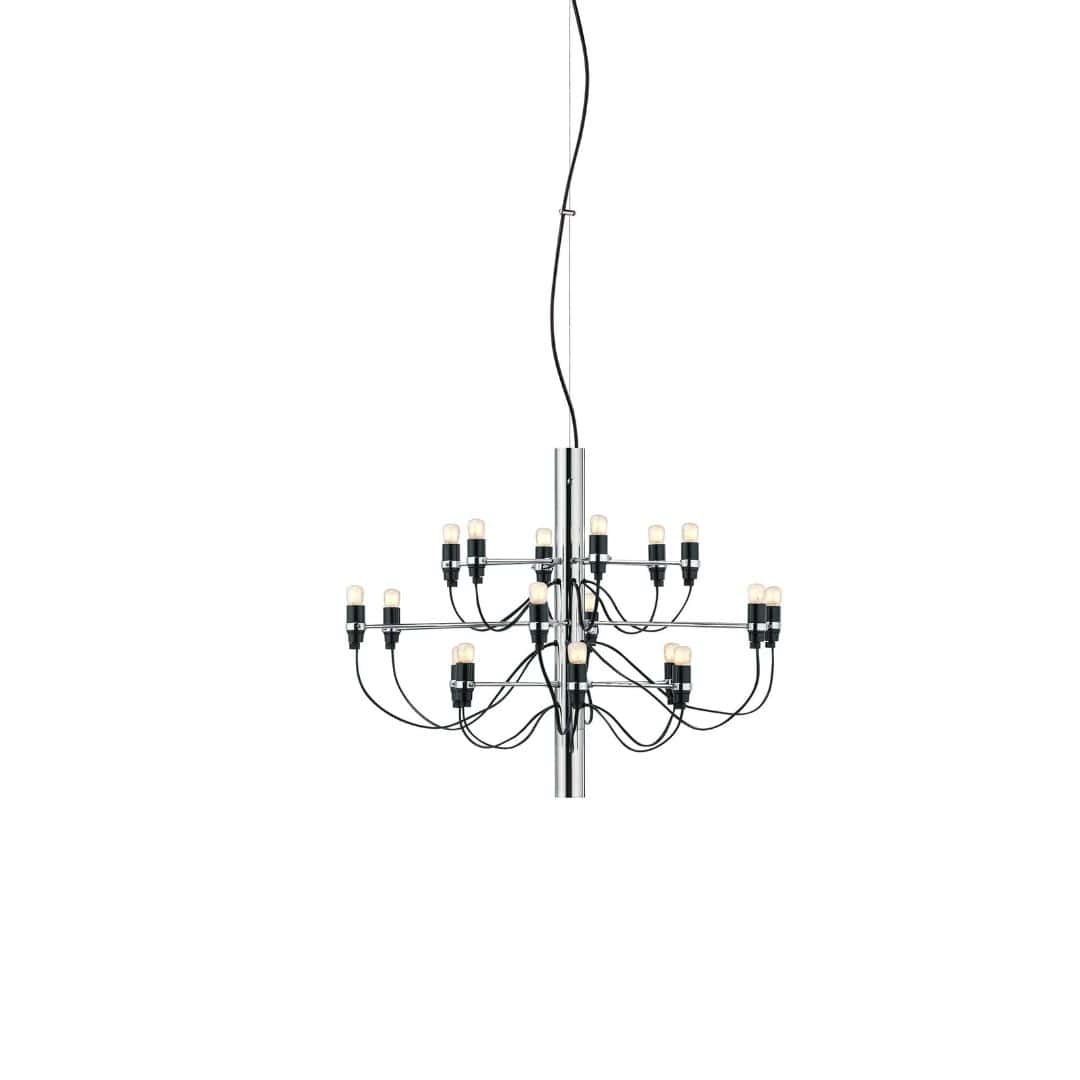 2097 18 Lysekrone Krom Led     fra Flos
