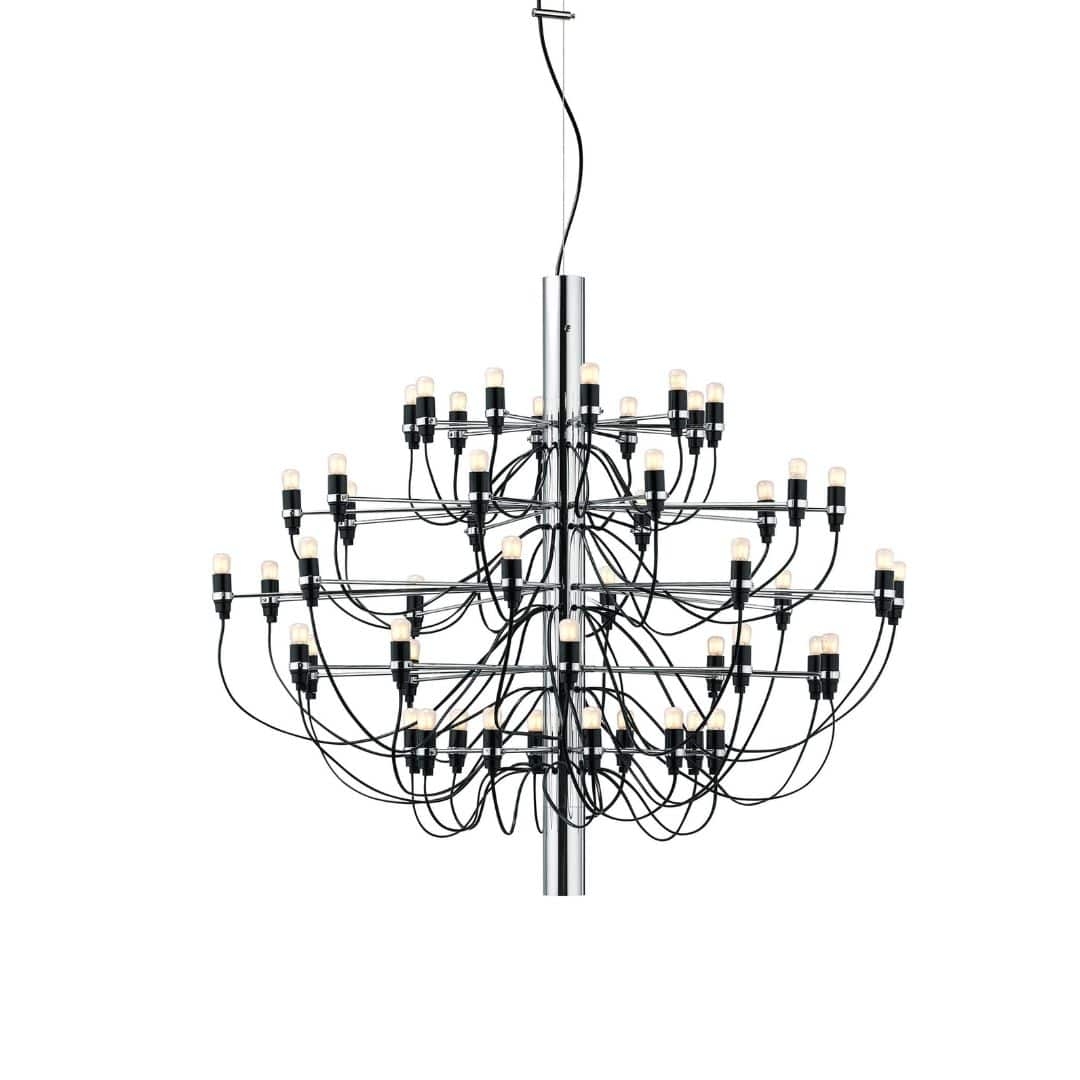 2097   50 Lysekrone Krom Led     fra Flos