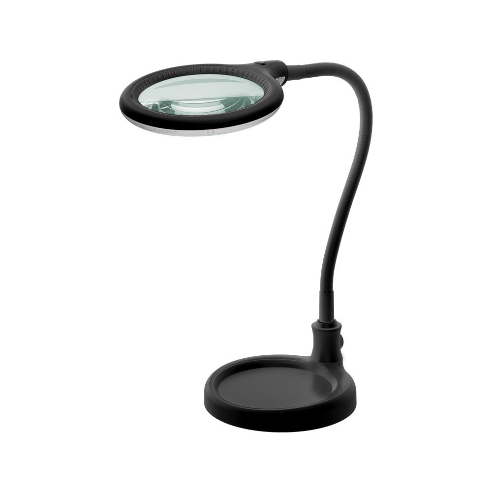 Led Luplampe M Svanehals 6w   Sort, Bordlampe, Klemme fra Goobay