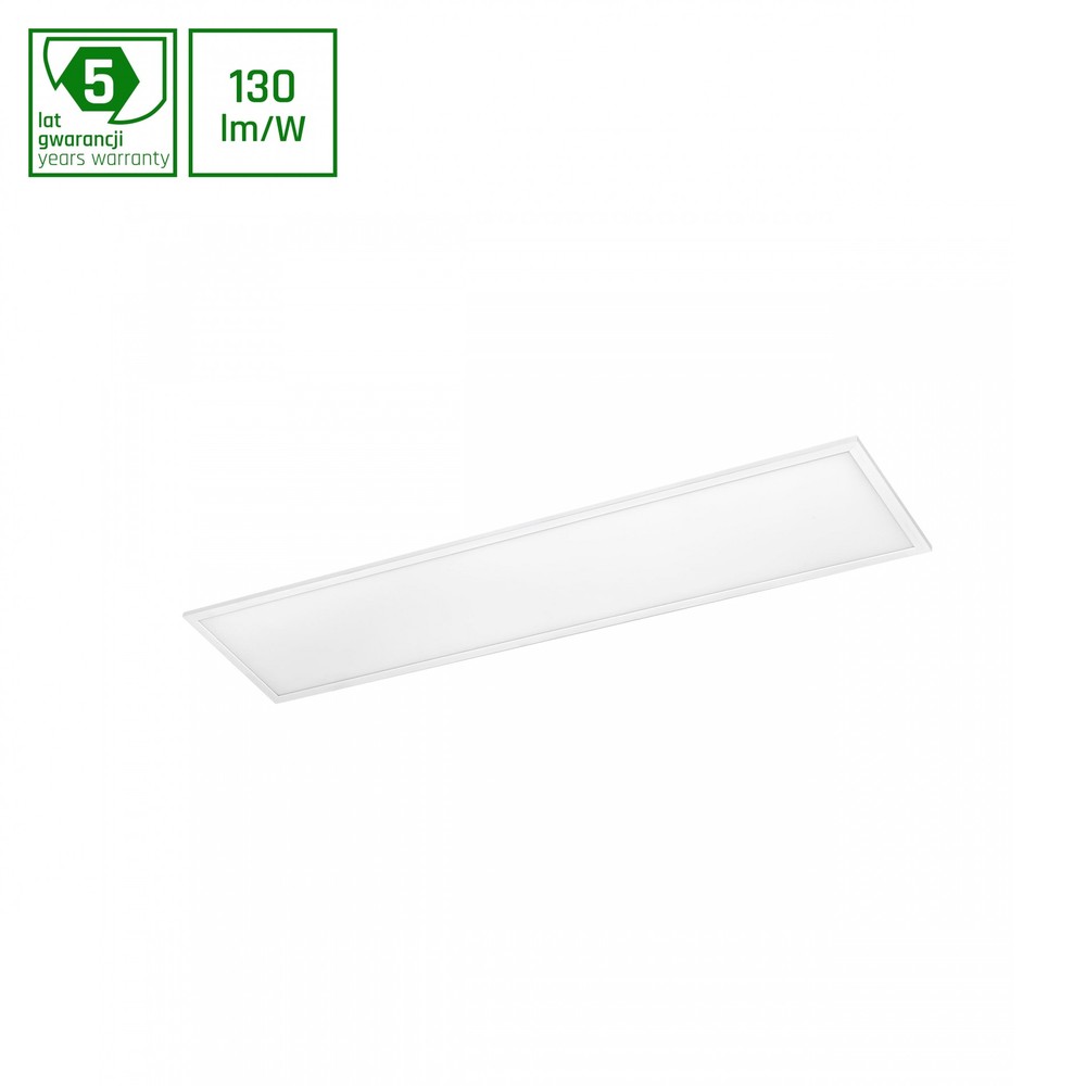 30x120 Led Panel, 40w 130lm W, Philips Driver, 5 års Garanti, 3000k, Hvid Kant Dæmpbar : Ikke Dæmpbar, Kulør : Varm fra Spectrum