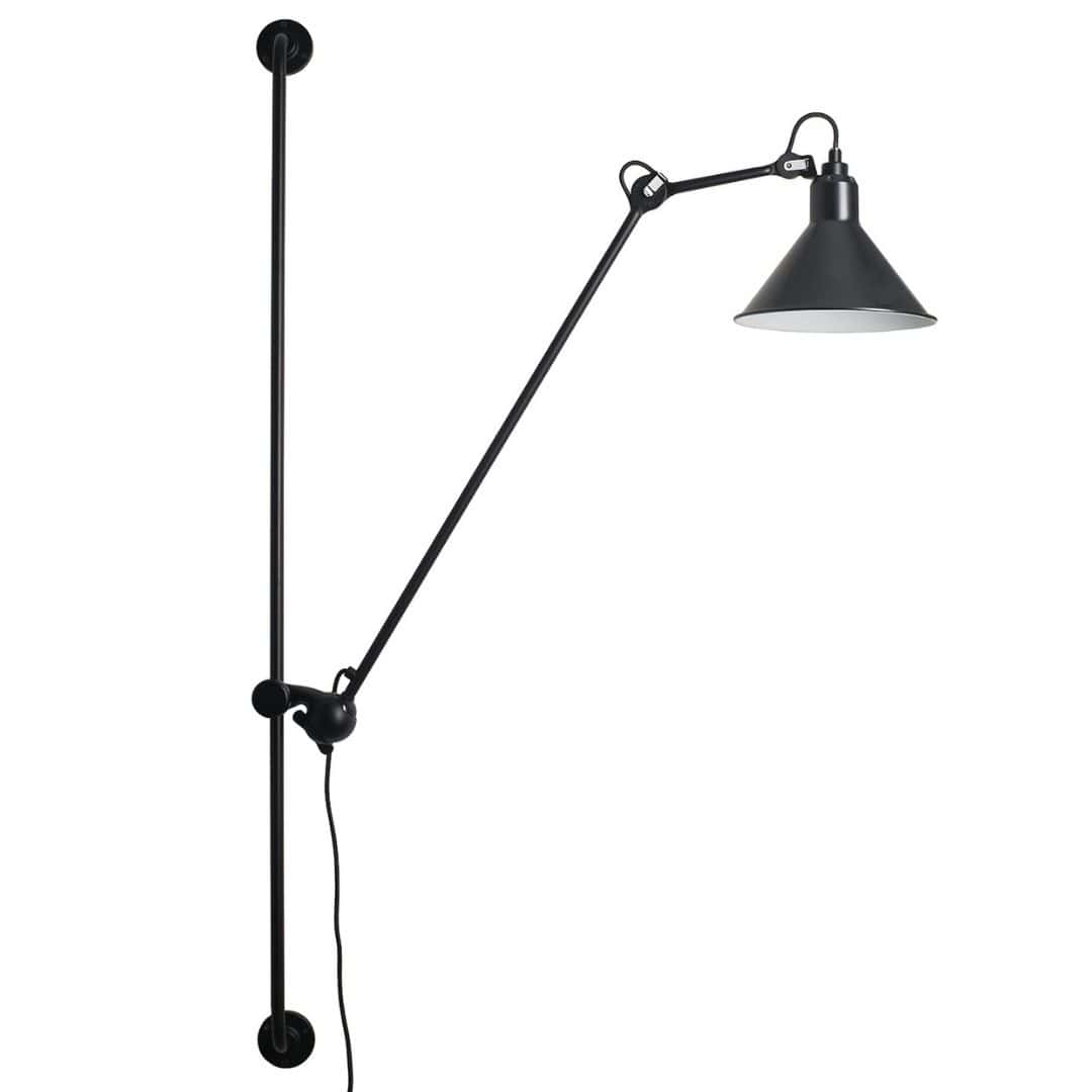 214 Væglampe Sort     fra Lampe Gras