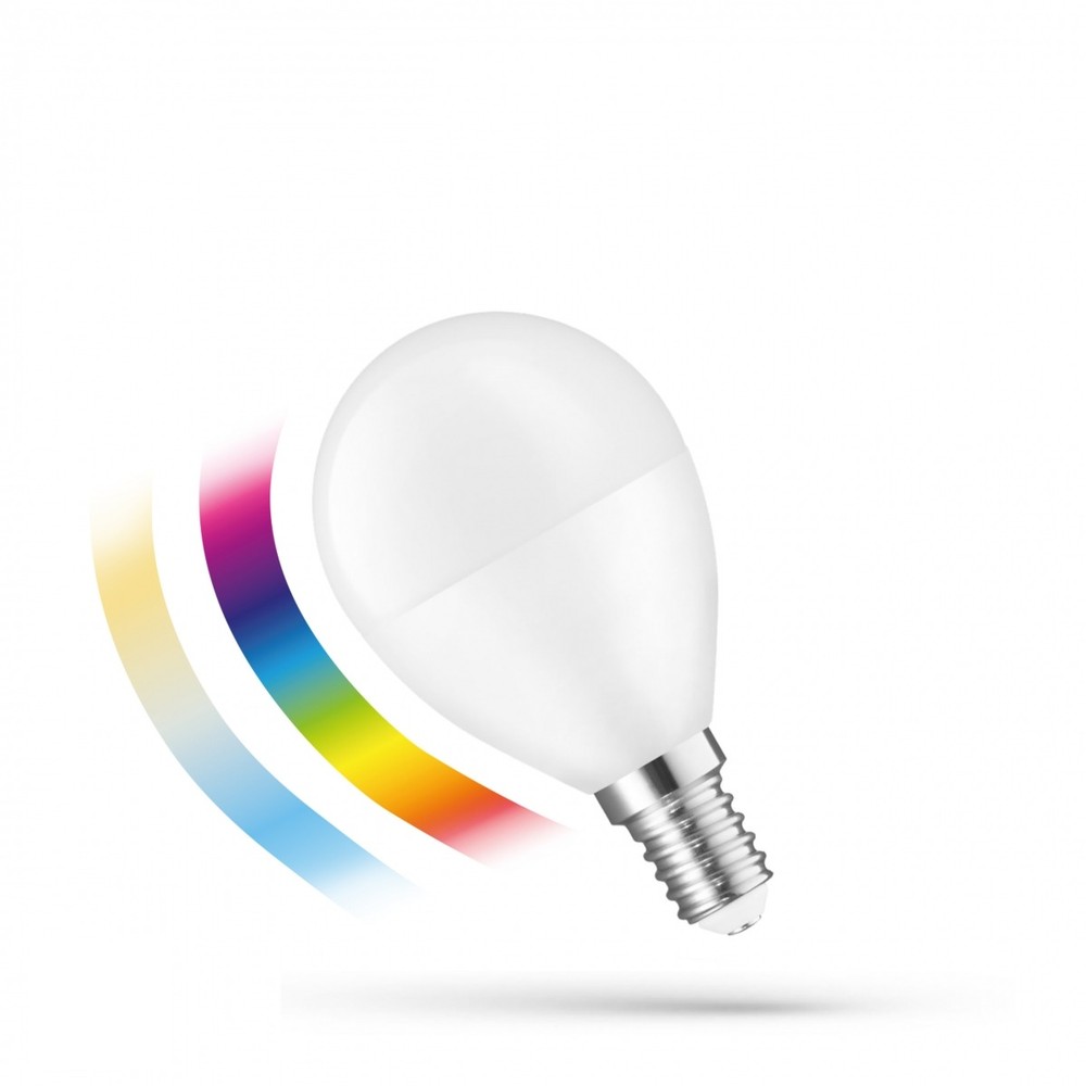 E14 4,9w Smart Home Kronepære P45, Rgbw+cct, Bluetooth, Easy Smart Dæmpbar : Via Smart Home fra Spectrum