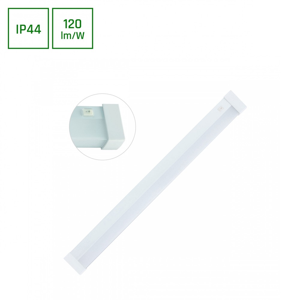 60cm 15w Aquatica Led Armatur Ip44, Firkantet, Til Badeværelset Eller Køkkenet Dæmpbar : Ikke Dæmpbar, Kulør : Varm fra Spectrum