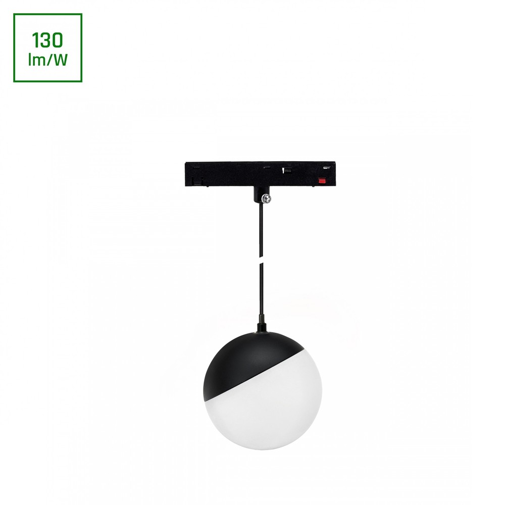 10w Shift Basic Kugle Lampeskærm Ophængt 3000k, Sort, 9cm Dæmpbar : Ikke Dæmpbar, Kulør : Varm fra Spectrum