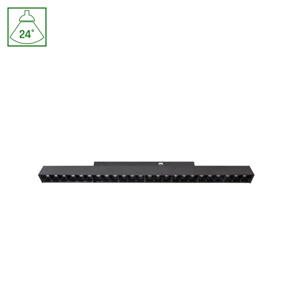 18w Shift Basic Gitter M Lineær Lysarmatur 33cm 3000k, Sort Dæmpbar : Ikke Dæmpbar, Kulør : Varm fra Spectrum