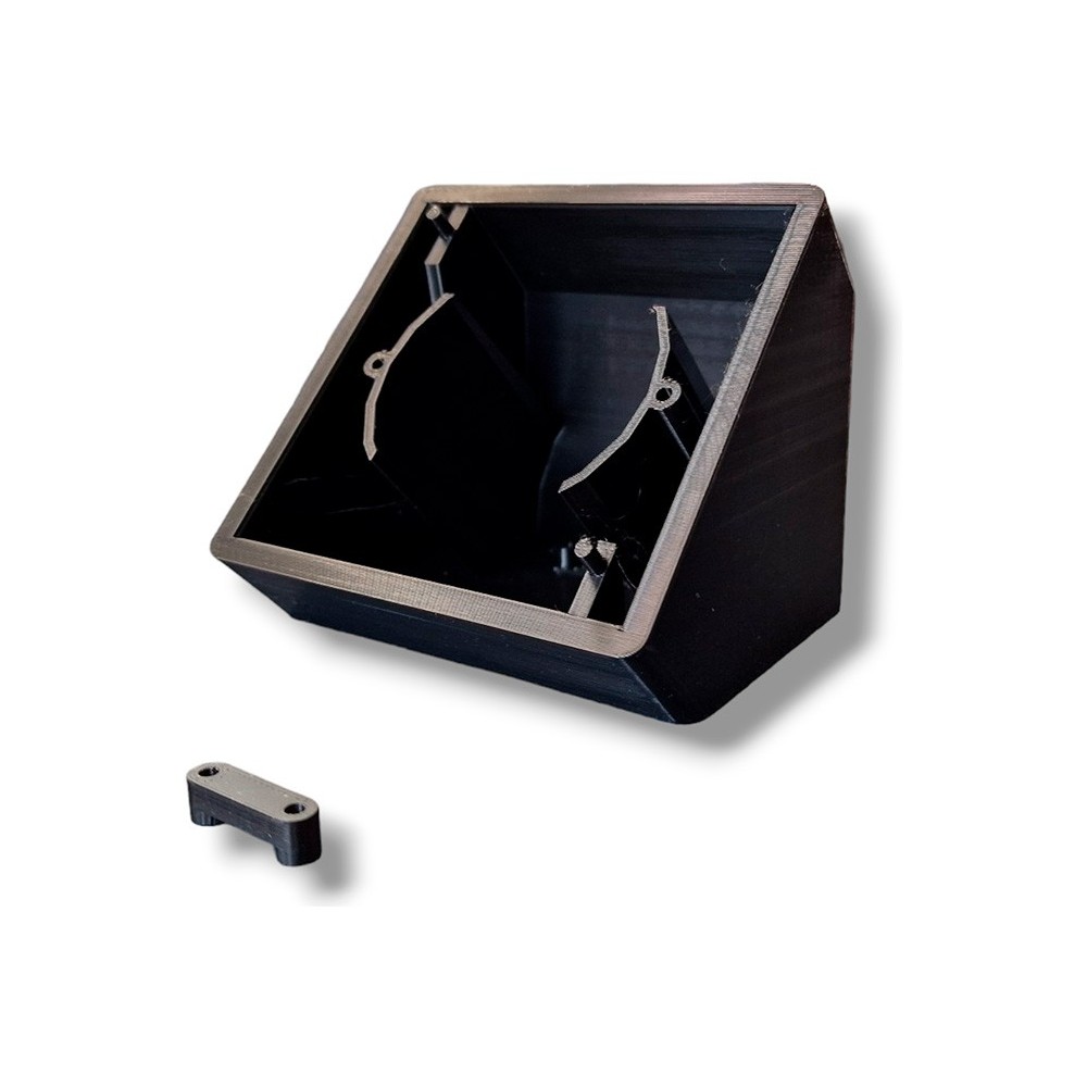 Shelly Wall Display Bordstander   45 Grader   Sort fra Light Solutions