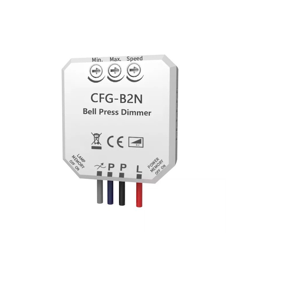 Inline Led Indbygnings Lysdæmper   Push Dæmp, Korrespondance, Memory, 200w fra Light Solutions