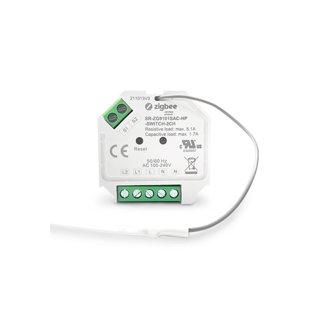 Mini Zigbee Dobbeltafbryder   2 X 390w fra Light Solutions