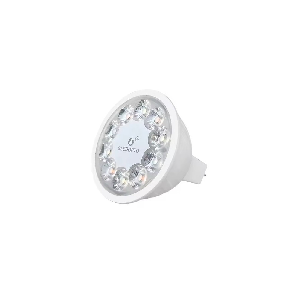 Gu5.3 5w Zigbee Led Pære   12v 24v, Mr16, Hue Kompatibel, Rgb+cct   Dæmpbar : Via Zigbee, Kulør : Rgb + Cct (varm Til Kold Hvid) fra Gledopto