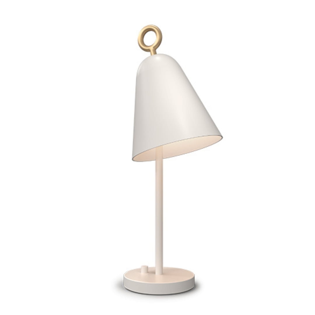 Bella Bordlampe Hvid     fra Herstal