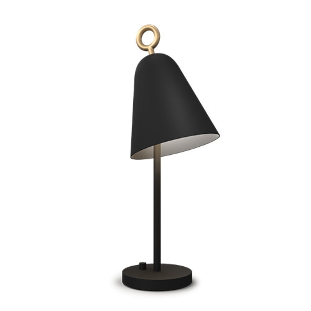 Bella Bordlampe Sort     fra Herstal