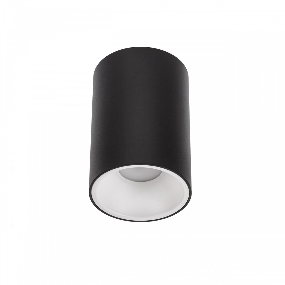 Chloe Gu10 Påbygningsspot Sort, Cylinderformet, Ip20, Aluminium, Uden Lyskilde fra Spectrum