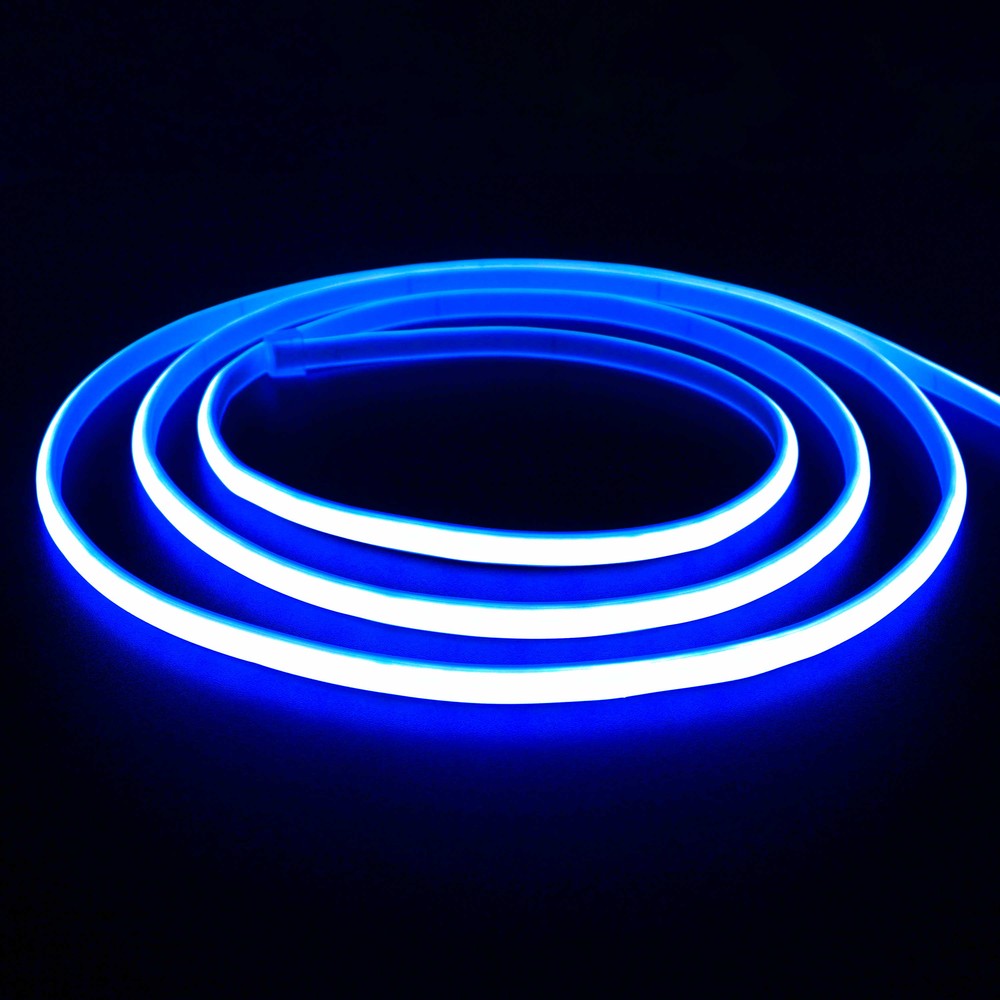 5m 11,5w M Blå Neon Cob Strip 230v, Ip67, 288 Led, Kan Klippes For Hver 10cm fra Ledlife
