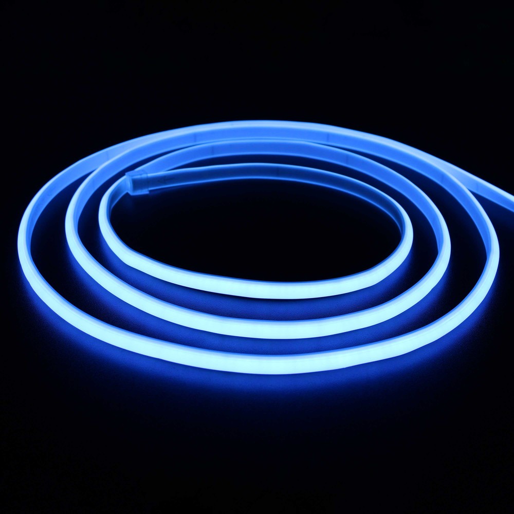5m 11,5w M Lyseblå Neon Cob Strip 230v, Ip67, 288 Led, Kan Klippes For Hver 10cm fra Ledlife