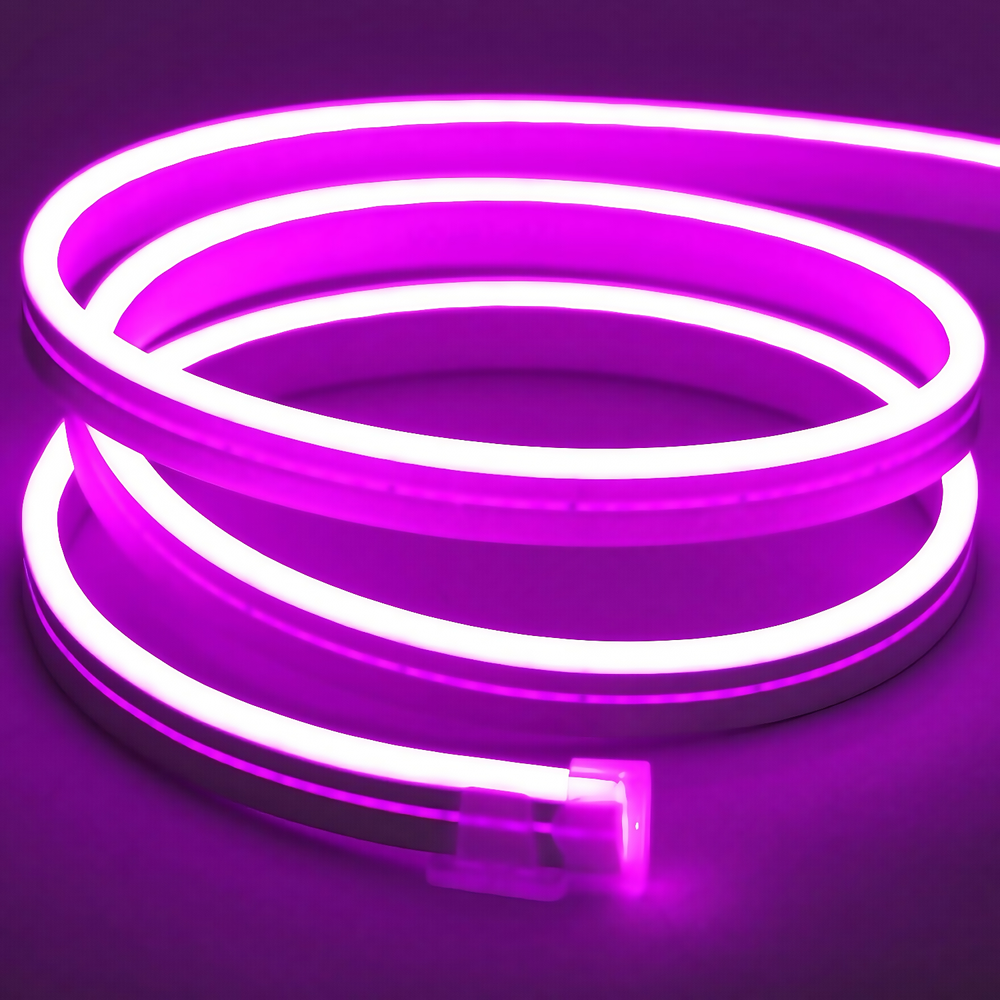 8w Pr. Meter Lilla 8x16 Clip On Neon Flex Led 24v Dc, Ip67 fra Ledlife