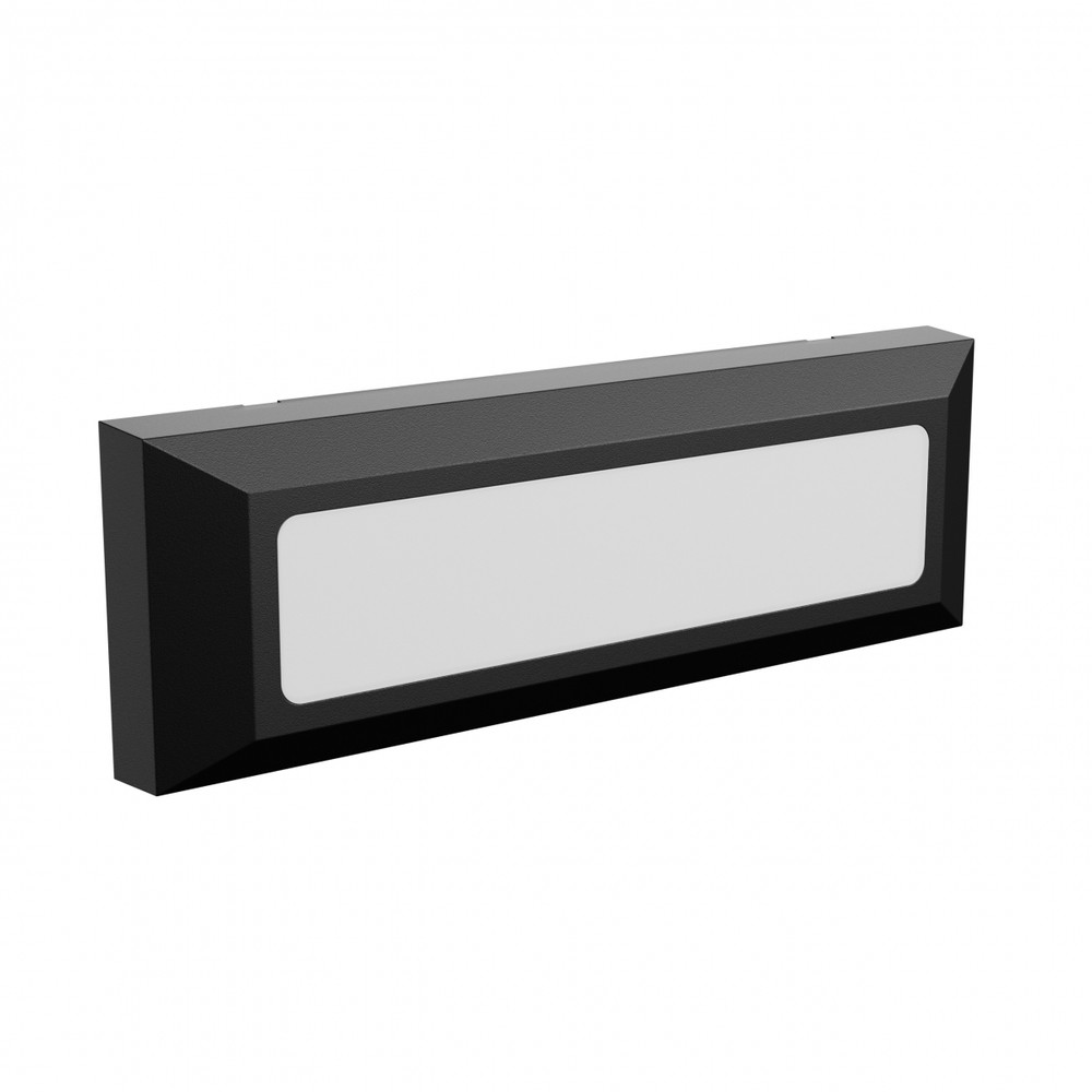 6w Led Trappelys, Cct   3 Lyskulører, Ip54, Sort, Udendørs Væglampe   Dæmpbar : Ikke Dæmpbar, Kulør : Cct (varm Til Kold Hvid) fra Spectrum