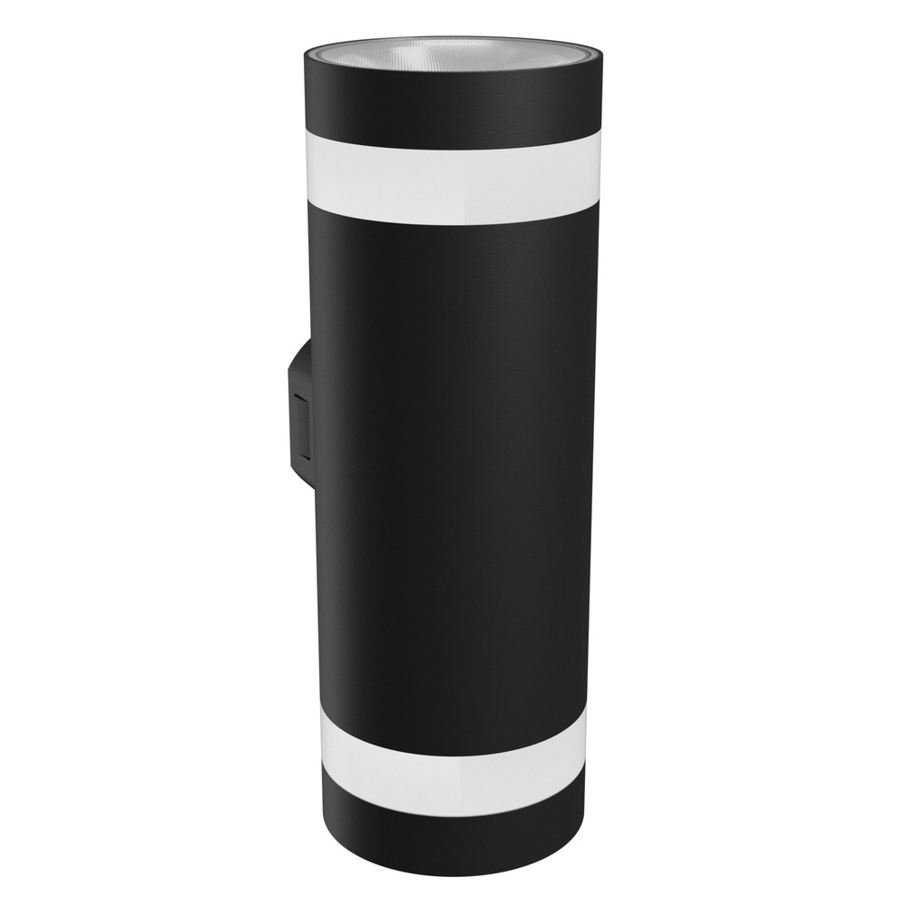 18w Torre Ring Væglampe   Ip54 Udendørs, Rund, Cct, Sort, Op Ned, 3 Lyskulører, Inkl. Lyskilde   Dæmpbar : Ikke Dæmpbar, Kulør : Cct (varm Til Kold Hvid) fra Spectrum