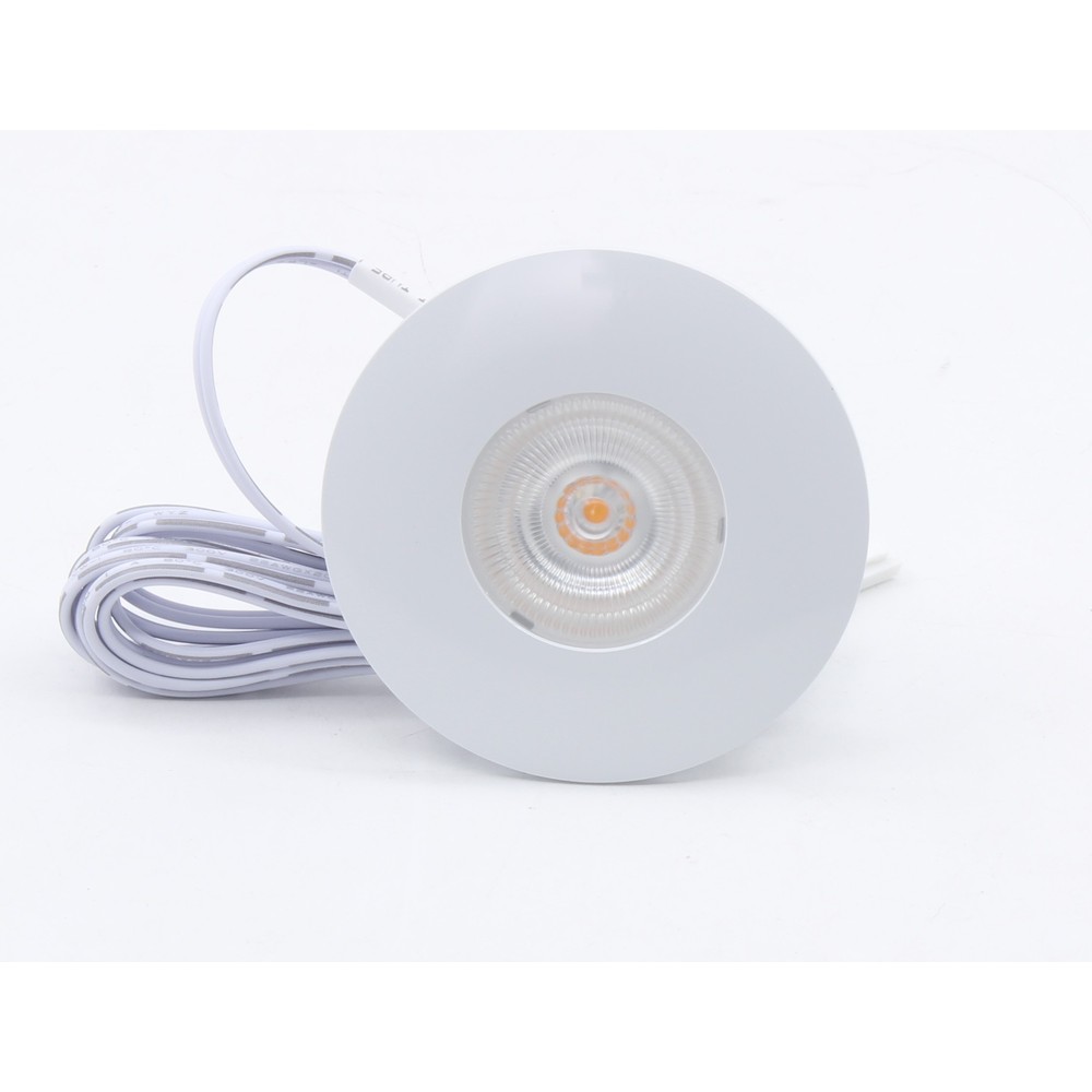 2,5w ø6,8cm Cabi68 Møbelspot Ra91   12v Dc, Hul: ø5,5 Cm, Mål: ø6,8 Cm, Mat Hvid   Dæmpbar : Dæmpbar, Kulør : Varm fra Ledlife
