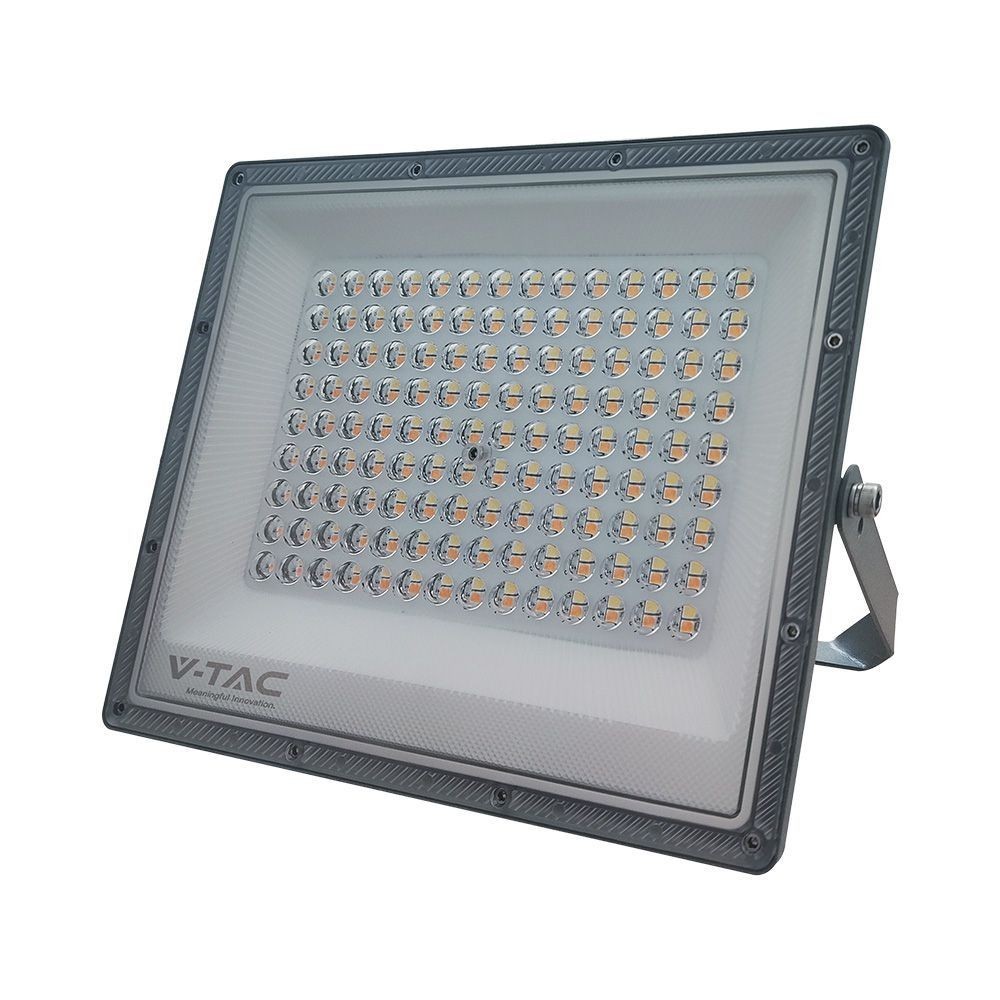 100w Led Projektør Arbejdslampe, 3 Lyskulører, Udendørs Dæmpbar : Ikke Dæmpbar, Farve På Hus : Grå, Kulør : 3 I 1 fra V-tac