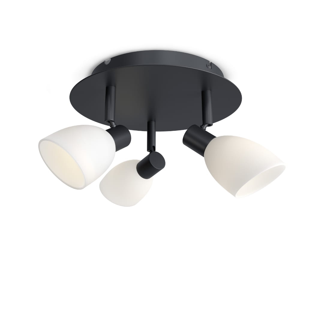 Cut Spotlight Rund 3 Sort Opal     fra Herstal