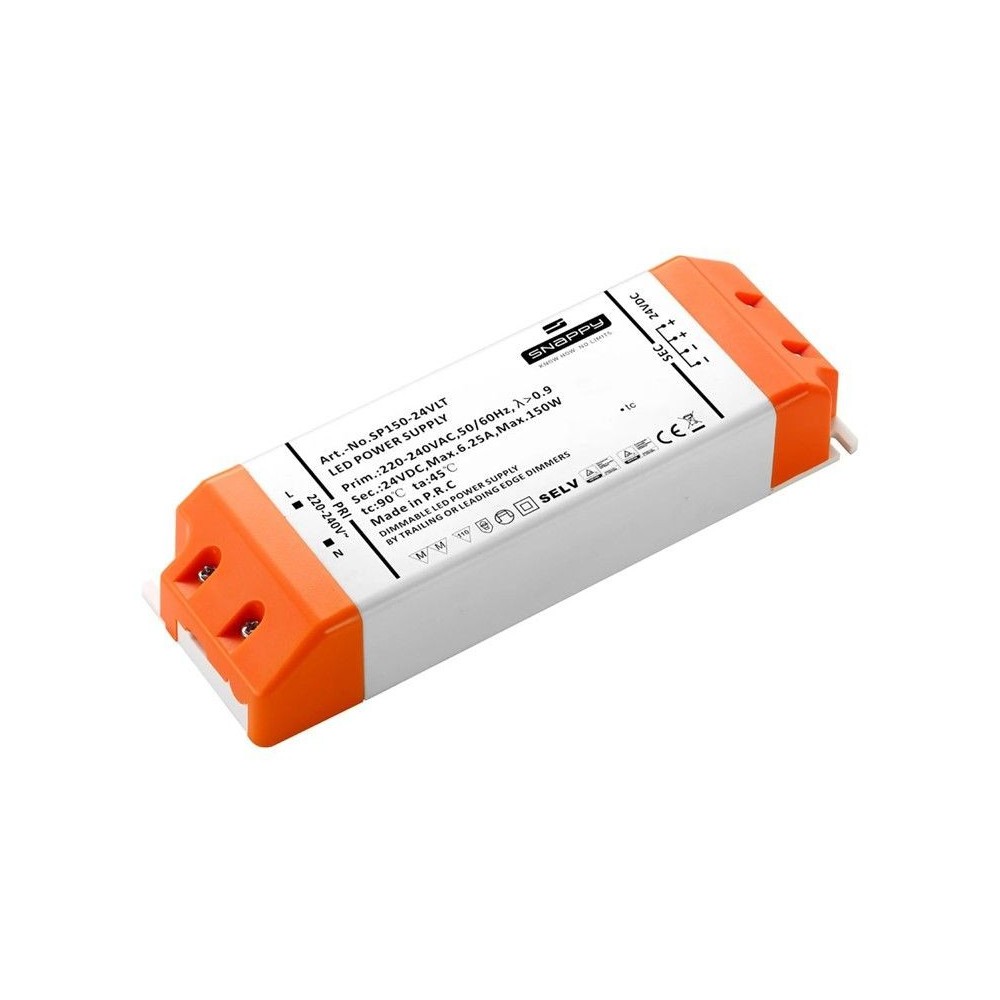 Dæmpbar Led Driver 24v (triac Dim) Max 150w fra Snappy