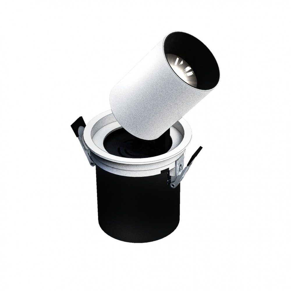 In Out Model M Nedsænket Downlight, 12w 36° 100x110 Mm, Hvid fra Spectrum