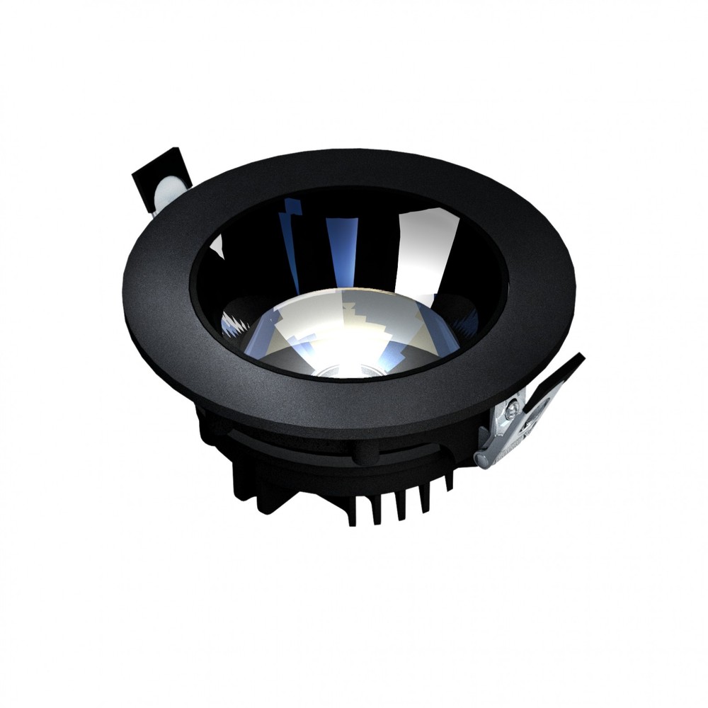 Model L   Nedsænket Downlight, Justerbar Retning, 20w 30° 160x70 Mm, Sort, Uden Lyskilde fra Spectrum