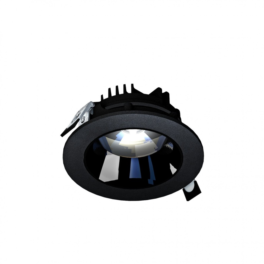 Model M Downlight 14w Nedsænket, Justerbar Retning Uden Lyskilde, 30°, 130x58 Mm, Sort fra Spectrum