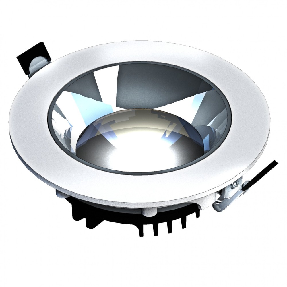 Model Nedsænket Downlight Uden Lyskilde, Justerbar Retning 30w, 30° 220x70 Mm Hvid fra Spectrum