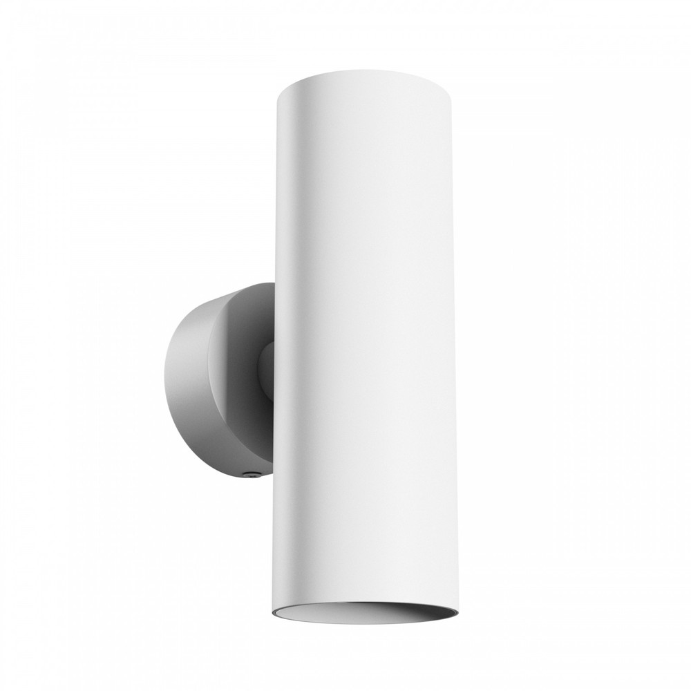 Squalla Variosa Tubo 2xgu10   Væglampe Uden Lyskilde, 230v, Ip20, 55x160x90mm, Hvid, Rundt fra Spectrum