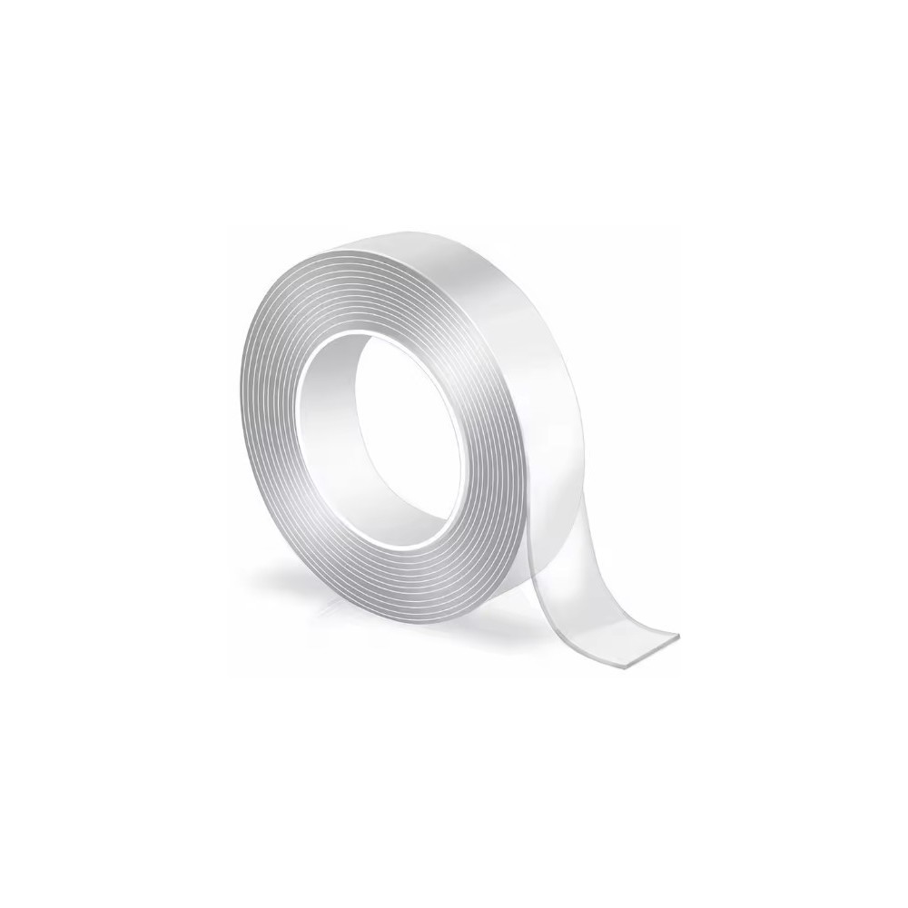 Nano Dobbeltklæbende Tape   10mm Bred, 5m Rulle fra Light Solutions