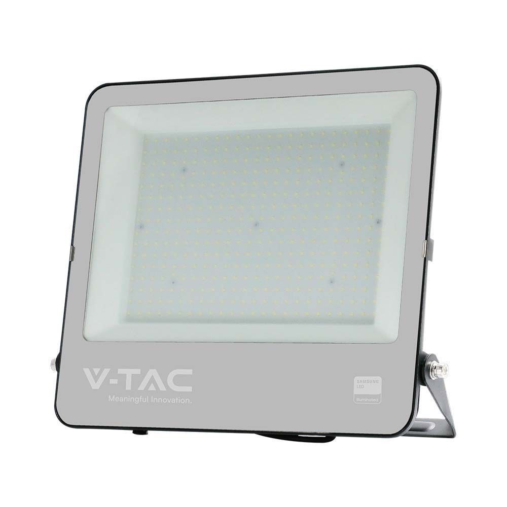 300w Led Projektør 135lm W, Samsung Led Chip, Arbejdslampe, 1m Ledning, Udendørs Dæmpbar : Ikke Dæmpbar, Farve På Hus : Sort, Kulør : Kold fra V-tac
