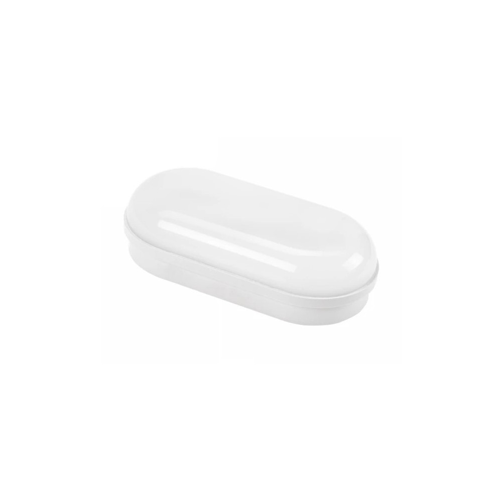 8w Led Technic Væglampe Ip54, Ik10, Oval, Hvid, Inkl. Lyskilde Dæmpbar : Ikke Dæmpbar, Kulør : Neutral fra Spectrum