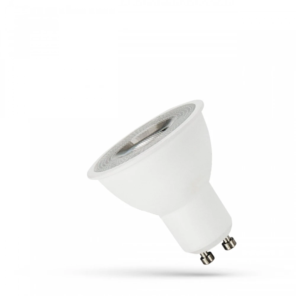 Gu10 4w Led Pære 55°, Varm Hvid, Med Linse Dæmpbar : Ikke Dæmpbar, Kulør : Varm fra Spectrum